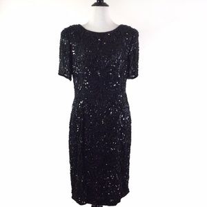 Joan Leslie Evening Sequins & Beaded Dress